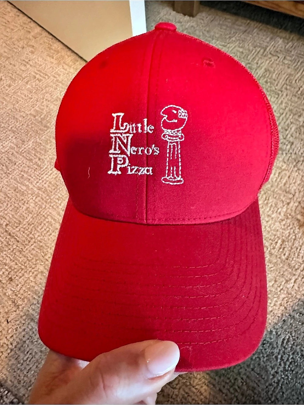Little Nero’s Pizza Home Alone -  Red Trucker Hat Like New
